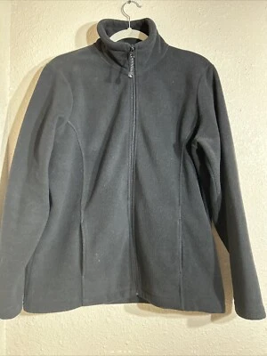Devon & jones Men’s Black Long Sleeve Fleece Jacket  Full Zip Size Large - Image 1 of 4