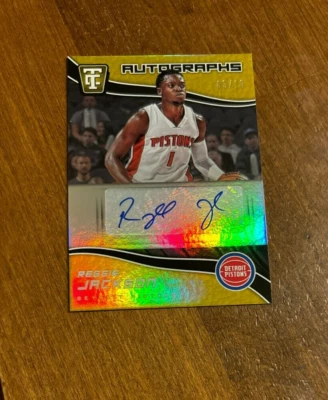 Reggie Jackson 2017-18 Certified Mirror Gold TCA-RJ Clippers Pistons Eagles /10 - Image 1 of 2