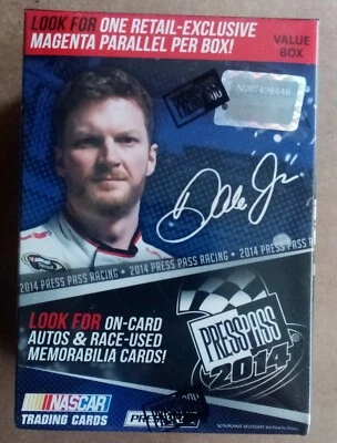 2014 NASCAR Press Pass Racing Exclusive Blaster Box-Magenta Parallel Free Ship - Image 1 of 4