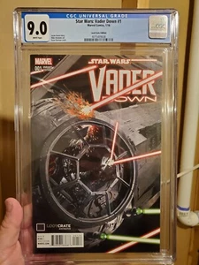 Star Wars Vader Down #1 Loot Crate Variant Cover CGC 9.0 White Pages Marvel - Picture 1 of 6