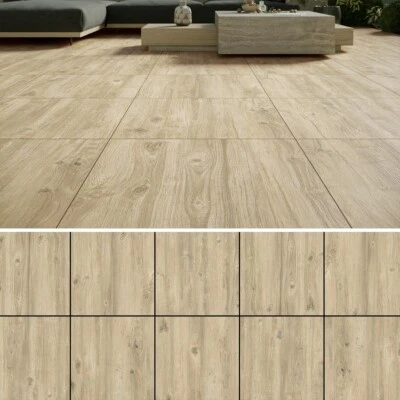 Terrassenplatte Feinsteinzeug 2 cm "Wood Monument Cream" 59,3x59,3 Gehwegplatten - Bild 1 von 4