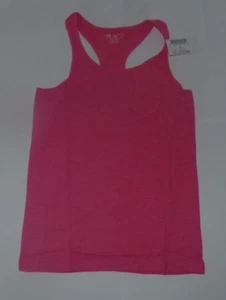 NEW The Children's Place Youth Girls Pocket Tank Top Shirt M 7 8 Neon Berry Pink - Picture 1 of 1