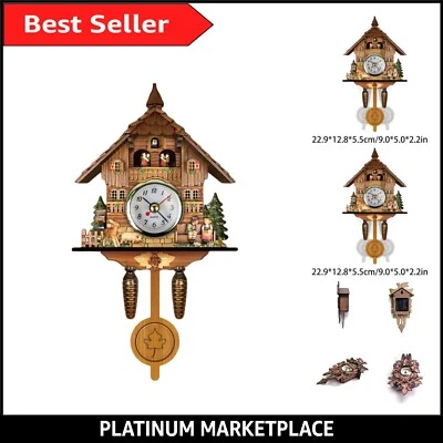 Traditional Black Forest Cuckoo Clock with Swinging Pendulum - Home Elegance - Image 1 of 4