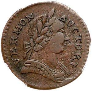 1787 RR-13 R-1 PCGS XF 40 Bust Right Vermont Colonial Copper Coin - Picture 1 of 3