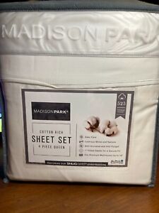 Madison Park Cotton And Polyester Cross Weave Sateen Sheet Set MP20-6544