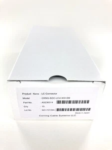 (BOX MIT 10) Corning SOC-LCU-900-SM Glasfaserstecker LC SM 900um UPC, Neu! - Bild 1 von 4