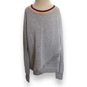 Athleta Girl Girls Top Sz S 7 Gray Criss Cross Super Soft Modal Long Sleeve - Picture 1 of 7