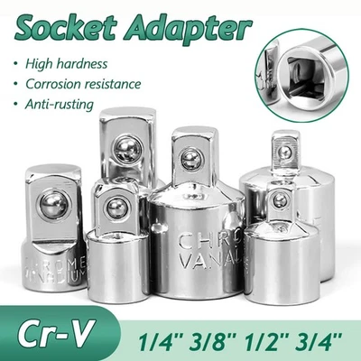 1/4" 3/8" 1/2" 3/4" Inch Air Impact Socket Adapter Drive Ratchet Reducer CRV - Image 1 of 4