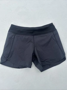 Ivivva by Lululemon Girl's Speedy Black Shorts Size 14 Running Pull On - Picture 1 of 6