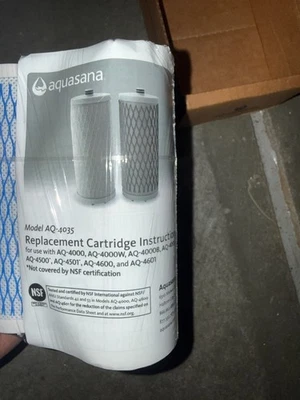 Aquasana AQ-4035 Water Filter Replacement Cartridge Set – NEW – Sealed – no box - Image 1 of 3