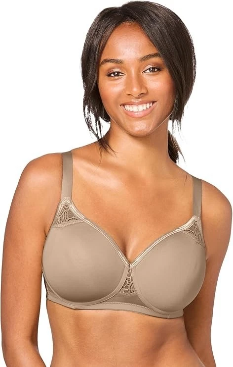 NUEVO SIN ETIQUETAS Nude Comfort Choice Stay-Cool Camiseta Inalámbrica Gancho Trasero Sujetador Talla 52G Foto 1 de 1