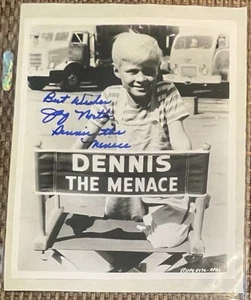 Jay North - Dennis the Menace signed Autogramm 8x10 Schwarzweiß Foto - Bild 1 von 2