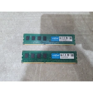 Lot 2 Crucial CT51264BD160BJ.C8FPD Desktop Memory 4GB DDR3L 1600MHz PC3L-12800 - Picture 1 of 10