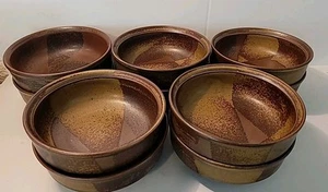 Vintage Iron Mountain Pottery ROAN Mountain 6in Stoneware Cereal Bowls Set Of 10 - Bild 1 von 20