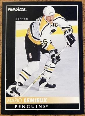 Mario Lemieux 1992-93 Pinnacle Hockey Card #300 Penguins NHL HOF Free Shipping - Image 1 of 3