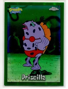 2025 Topps Chrome Spongebob #120 Priscilla Kelp Green Refractor - Picture 1 of 2