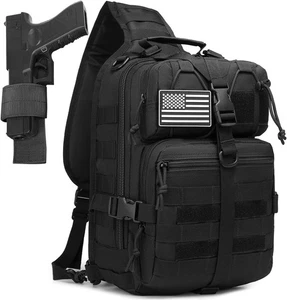 Taktischer Crossbody Sling Rucksack Militray Schulter Holster Tasche für Männer Brust... - Bild 1 von 3