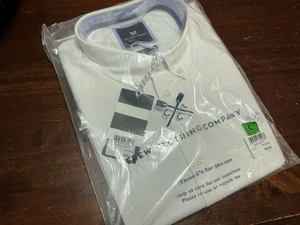 CREW CLOTHING COMPANY MENS SHIRT WHITE Oxford Slim Fit Large BNWT RRP £59 - Picture 1 of 16