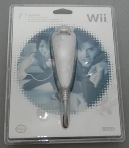 WII NUNCHUCK CONTROLLER FOR NINTENDO WII NEW IN FACTORY SEALED PACKAGE - Picture 1 of 2