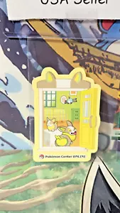 Pokemon Sticker Yamper holo Pokemon Center Online Game Prize Japan Exc - Picture 1 of 3