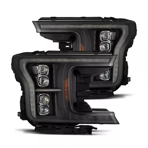 Alpharex For 2018-2020 Ford F150 MK II NOVA LED Projector Headlights Lamps Black - Bild 1 von 7
