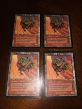 MTG Magic Player Rewards Legions Promo Goblin Token x4 MP/LP