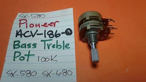 📈PIONEER ACV-186-0 BASS TREBLE POT 100k SX-580 SX-680 STEREO RECEIVER - Picture 1 of 1