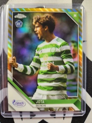 2021-22 Topps Chrome SPFL Jota RC #99 Gold Refractor 38/75 CELTIC - Image 1 of 2