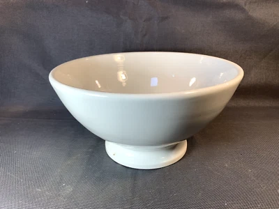 Ancien grand bol en porcelaine épaisse saladier ou coupe à fruits vintage - Photo 1/4