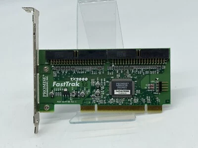 Promise FastTrack TX2000 Controller Board PCI Card RAID IDE V2.00.0.33 - Image 1 of 3