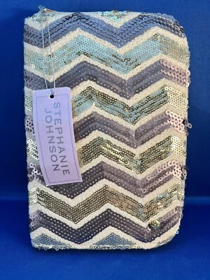 Estojo de joias Stephanie Johnson Julianna com zíper novo com etiquetas - Imagem 1 de 4