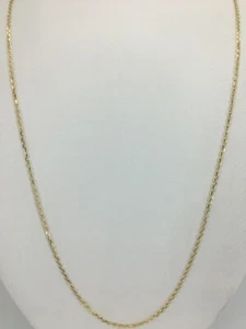 14K Yellow Gold 1.0mm Cable Chain Necklace Lobster Clasp Closure (AP1122728) - Picture 1 of 5