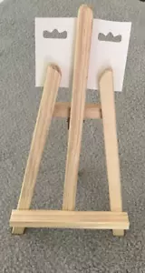 16” HAND MADE MODERN Wood Easel Stand Display Tripod Tabletop Artist Painting - Picture 1 of 6
