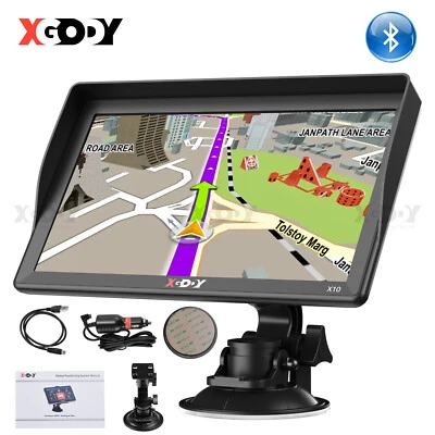 XGODY 9 Zoll Touchscreen Bluetooth Navigationsgeräte für LKW PKW KFZ 2024 EU Kar - Bild 1 von 4