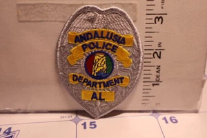 police patch ANDALUSIA POLICE ALABAMA SILVER - Picture 1 of 1