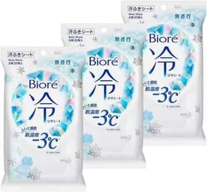 Juego de sábanas frías sin perfume Biore 20 hojas x 3 - Imagen 1 de 2