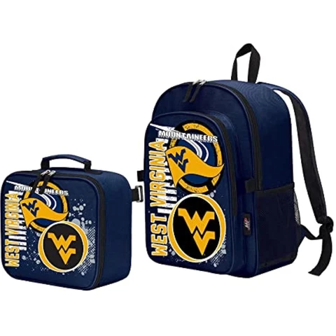 Backpack and Lunch Bag Combo Kit (West Virginia Mountaineers) Cover