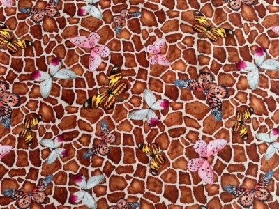 Jersey Stenzo Stoff, Schmetterlingsstoff für Morfs, Buffs, blau, neu, sehr edel - Bild 1 von 2