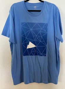 NWT Old Navy Light Blue Mountain Graphic T-shirt Mens XXL - Picture 1 of 4