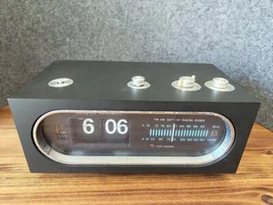 National RC-708 Flip Clock Tuning Fork Radio 1972 Vintage Retro Rare Junk Decor - Picture 1 of 7