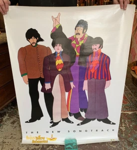 Póster grande de The Beatles 1999 amarillo submarino Apple - Imagen 1 de 5