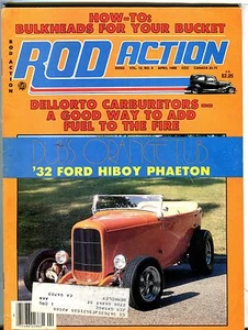Rod Action Magazine April 1986 '32 Ford Hiboy EX w/ML 031717nonjhe - Picture 1 of 1