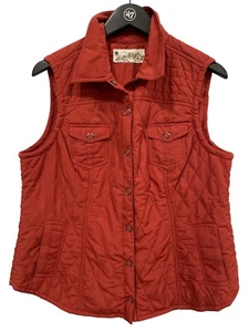 Aventura Snap Front Quilted Sleeveless Vest Women XL Sleeveless Outdoor Gorpcore - Picture 1 of 7