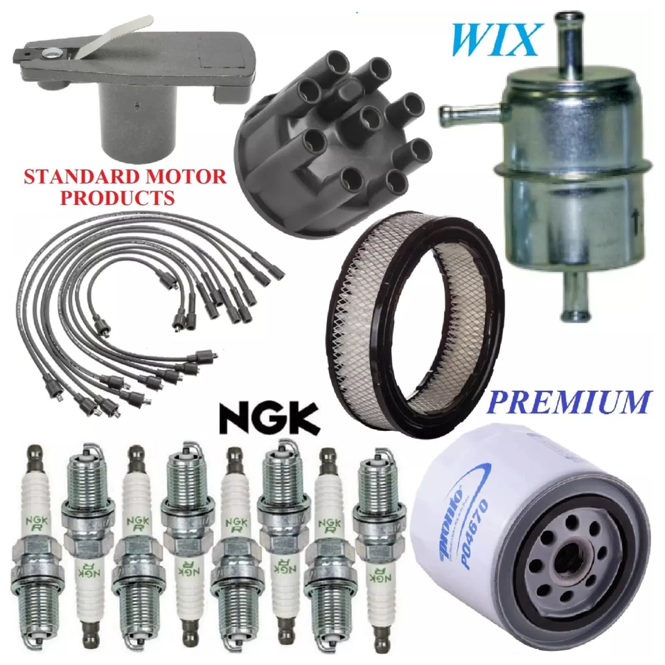 Kit de afinación filtros tapa rotor cable bujías para PLYMOUTH PB250 V8 5,9 L 1981 Foto 1 de 1