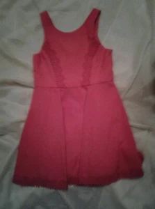 Girls GB Girls 7 Dress Red Sleeveless Zip Up Lace NWOT - Picture 1 of 6