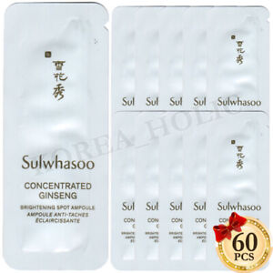 SULWHASOO Concentrated Ginseng Brightening Spot Ampoule 60pcs K-Beauty in Korea