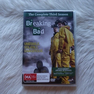 BREAKING BAD Season 3 BREAKING BAD Third Season BREAKING BAD 3rd Season DVD - Image 1 of 4