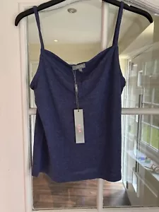 BNWT Ladies Blue Vest Top, Per Una, Size 12, GS168 - Picture 1 of 6