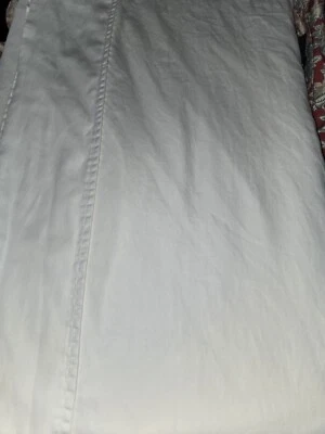 Sábana plana Pottery Barn blanca 100 % algodón egipcio King Foto 1 de 4