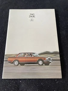 Mercedes 280 y 280E 1979 1980 folleto W123 sedán catálogo de ventas europeo alemán - Imagen 1 de 9